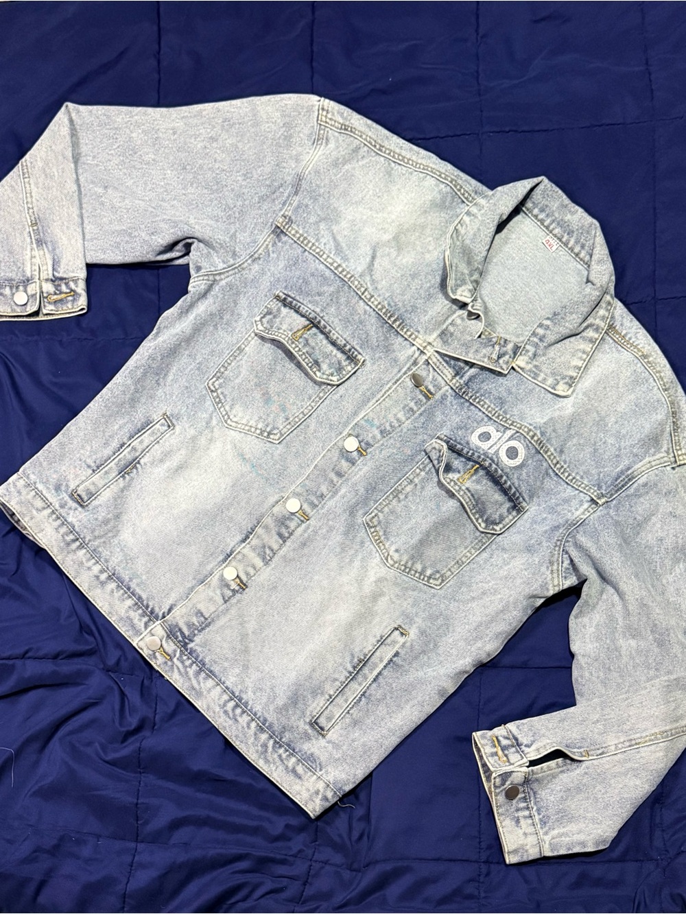 ALO Yoga Light Wash Denim Jacket
